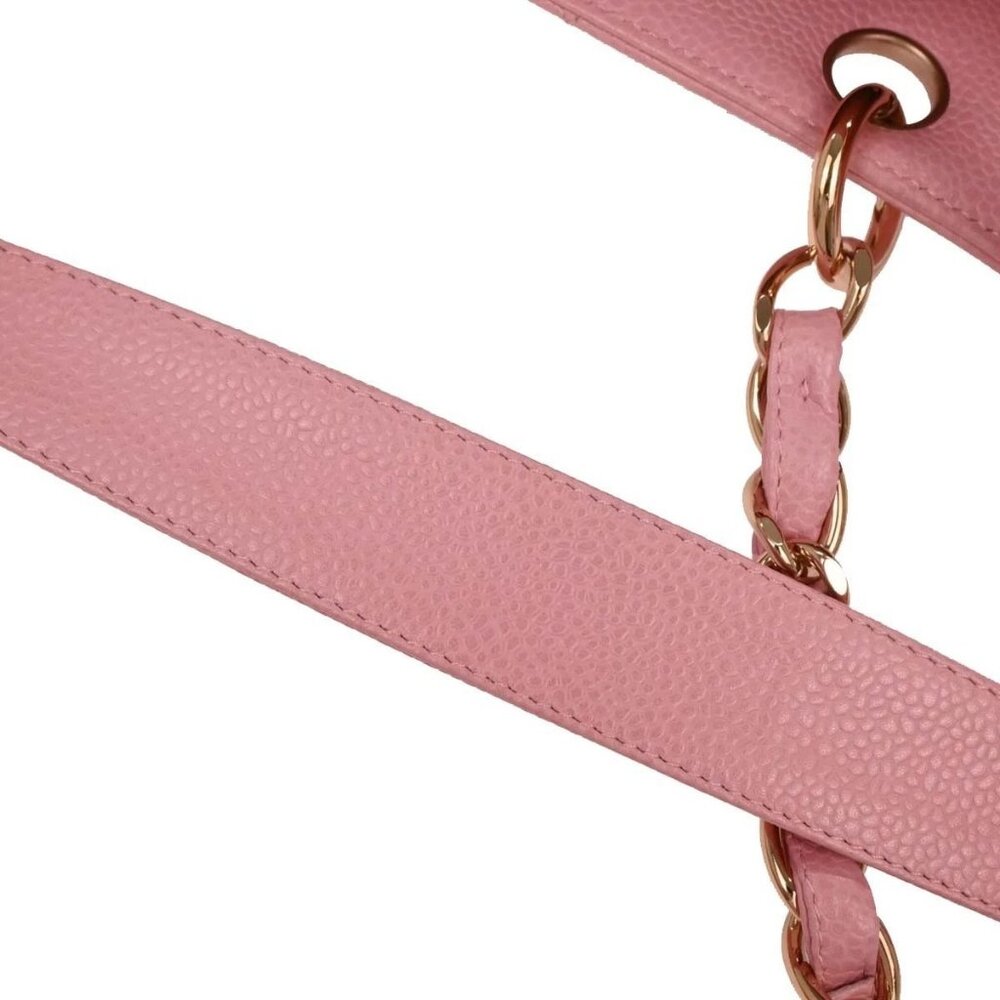 Chanel Pink Calfskin Petite Shopping Tote PST Chain Handbag 166447 - Picture 5 of 10